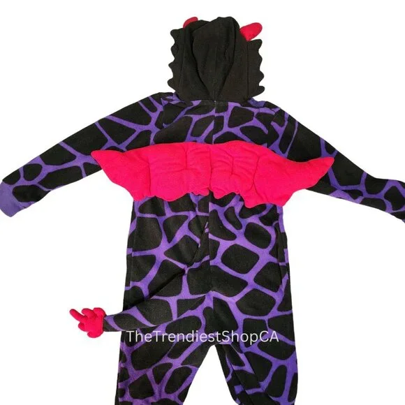 (Pre-loved) Youth 3D Dragon Plush Onesie - Picture 6 of 8